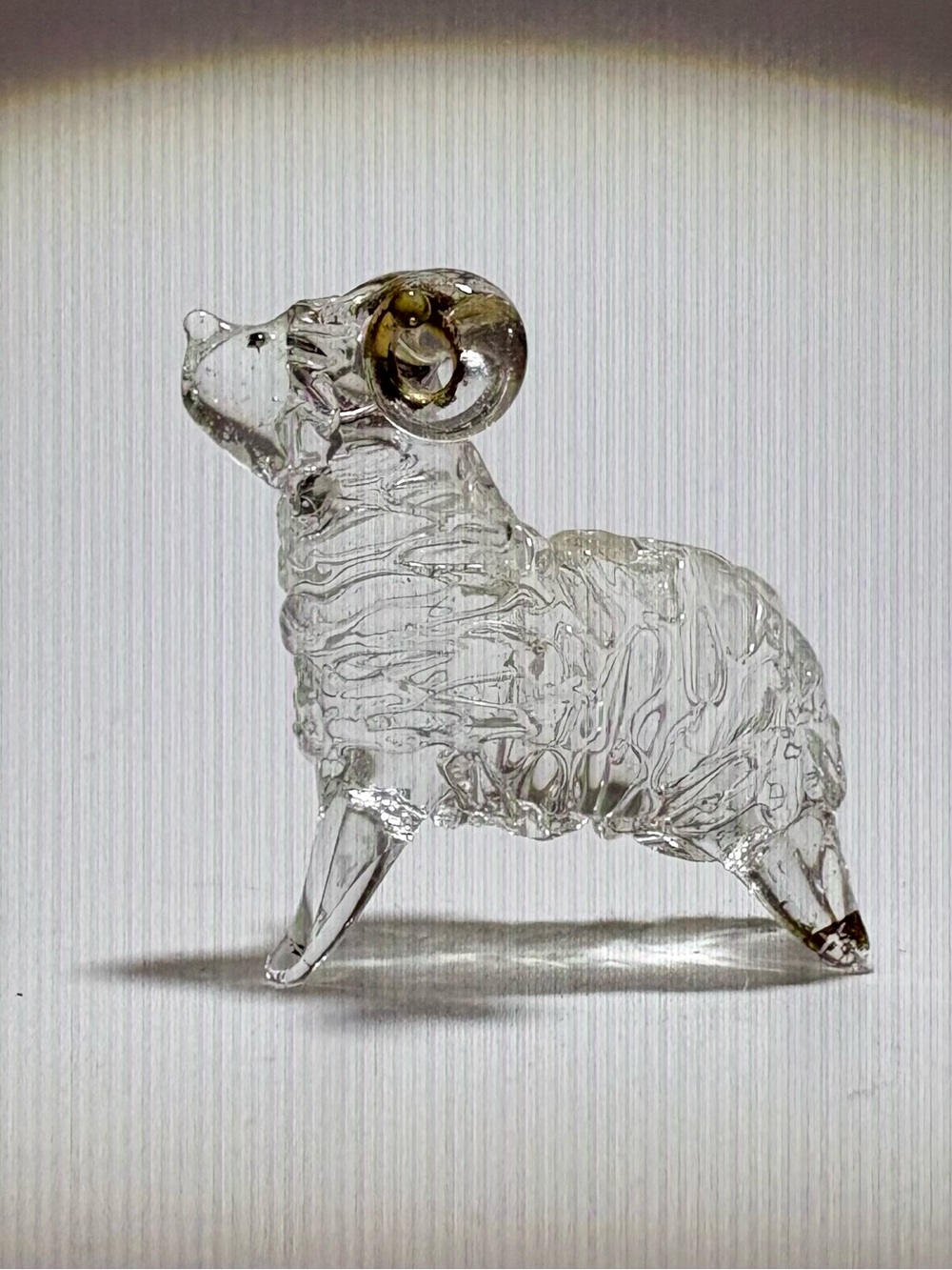 Clear Glass Ram Figurine - Home Accents